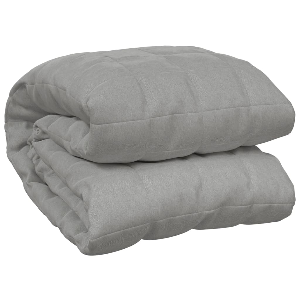 Couverture lestée Gris 220×235 cm 11 kg Tissu