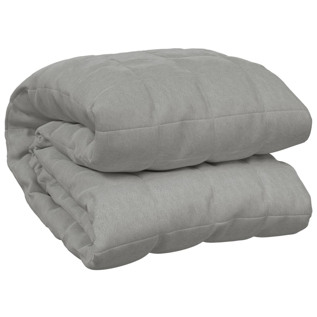 Couverture lestée Gris 220×235 cm 15 kg Tissu