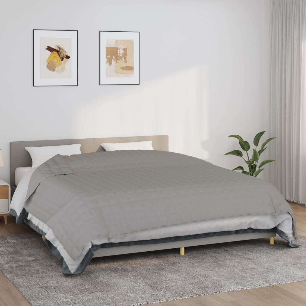 Couverture lestée Gris 220×260 cm 11 kg Tissu