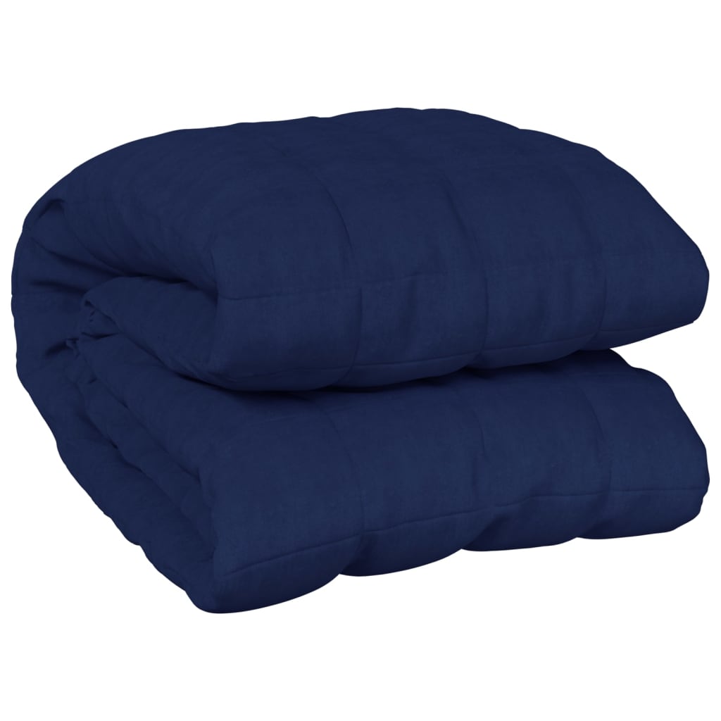 Couverture lestée Bleu 200×225 cm 13 kg Tissu