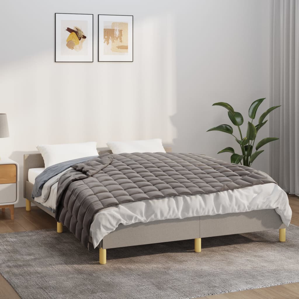 Couverture lestée Gris 120×180 cm 5 kg Tissu