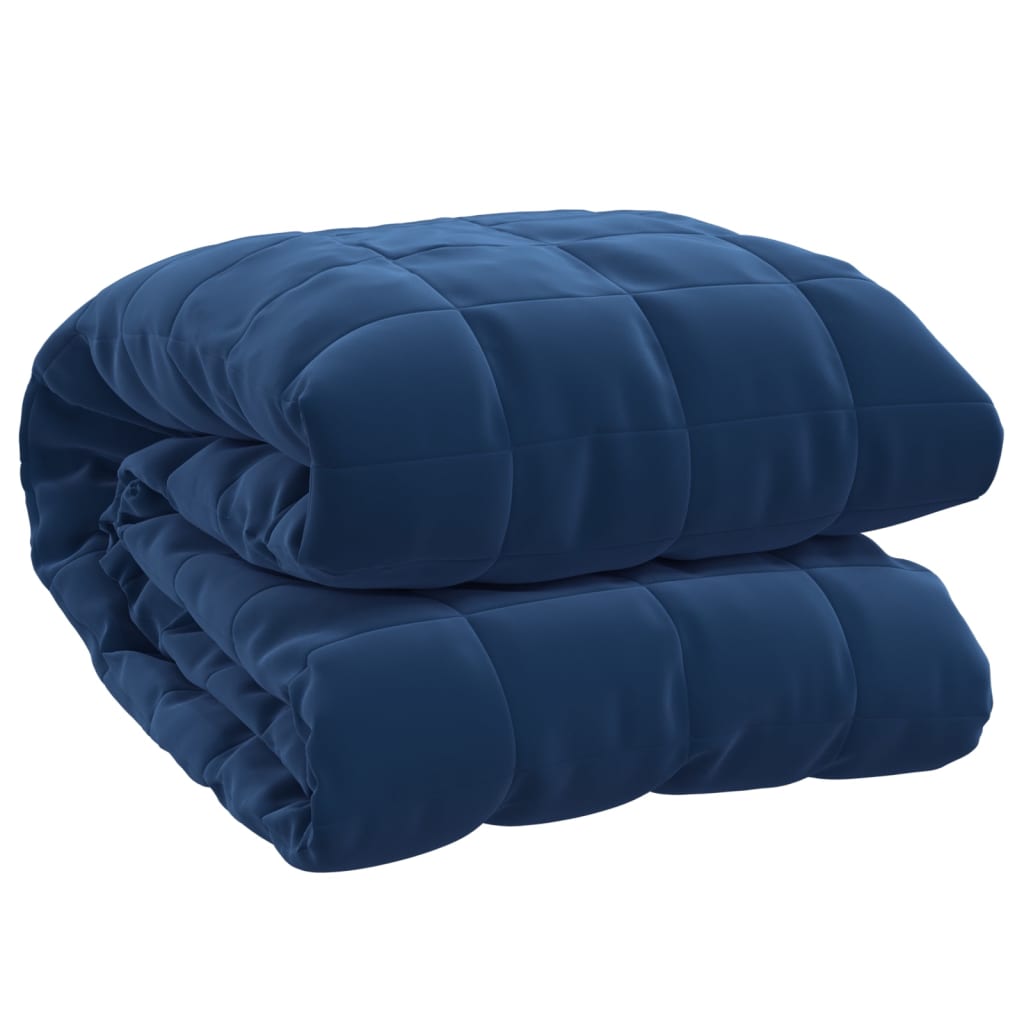 Couverture lestée Bleu 200×225 cm 13 kg Tissu