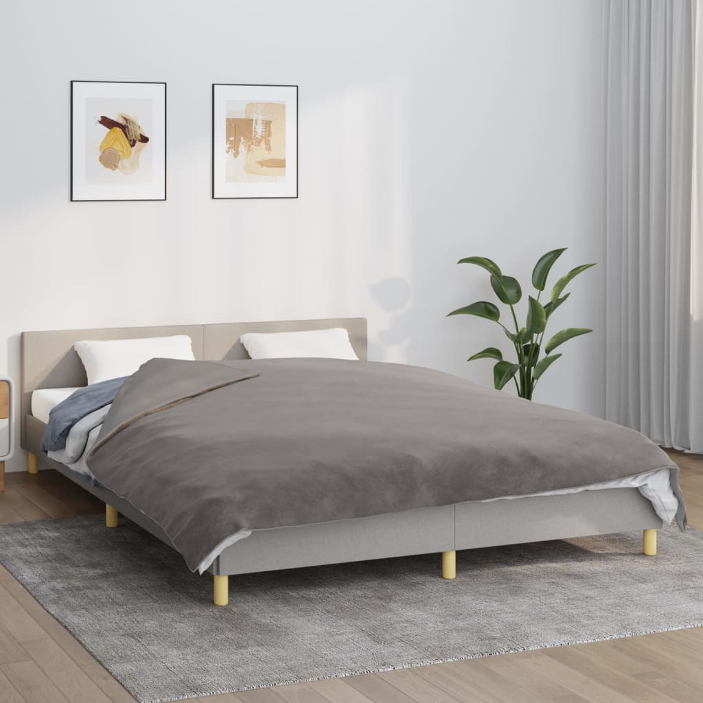 Couverture lestée avec housse Gris 200×225 cm 9 kg Tissu