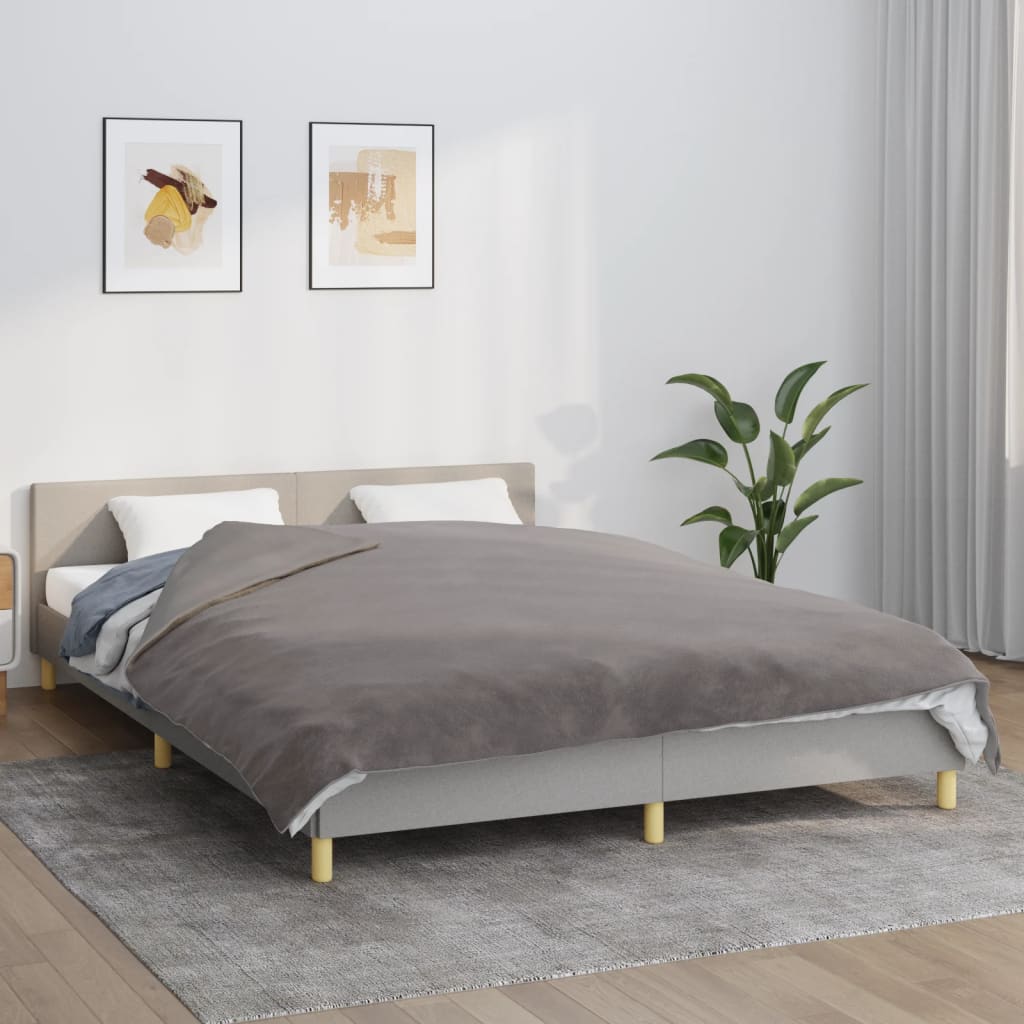 Couverture lestée avec housse Gris 200×225 cm 13 kg Tissu